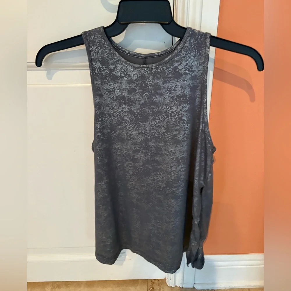 all in motion Gray Textured Sleeveless Tank Top - Picture 2 of 3